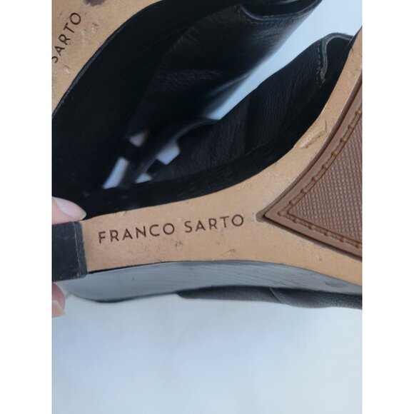 Franco Sarto Zip Wedge Heels for Women size 7 Office Wear Date Night Wedding - Picture 8 of 9